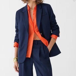 NWT J Crew Collection oversized blazer in wool twill blend - size 6